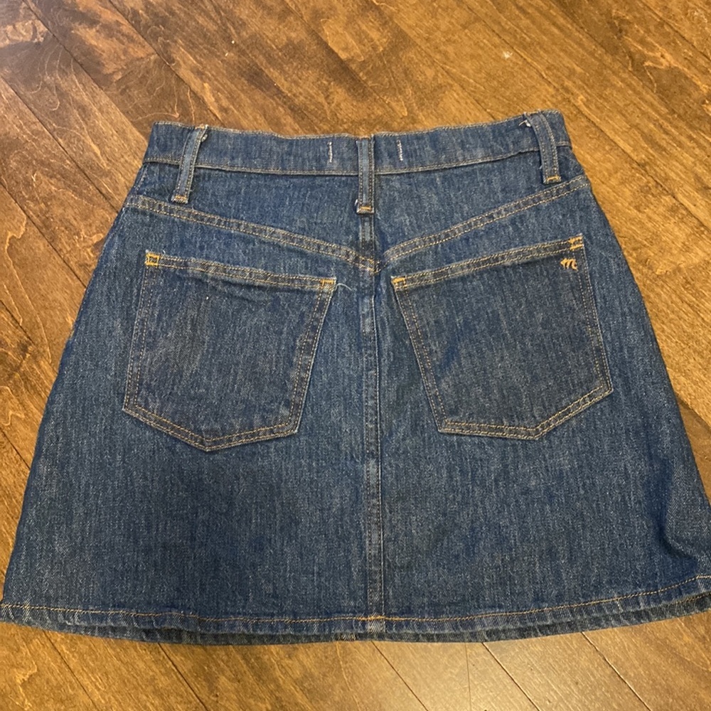 Madewell Stretch Denim A-Line Skirt - Picture 5 of 7